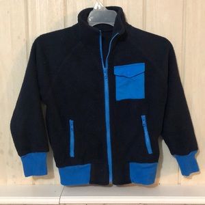 Navy blue sherpa boys sweater